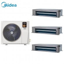 美的中央空調玲瓏二代4匹一拖三家用多聯(lián)機22+36+56 裸機無安裝